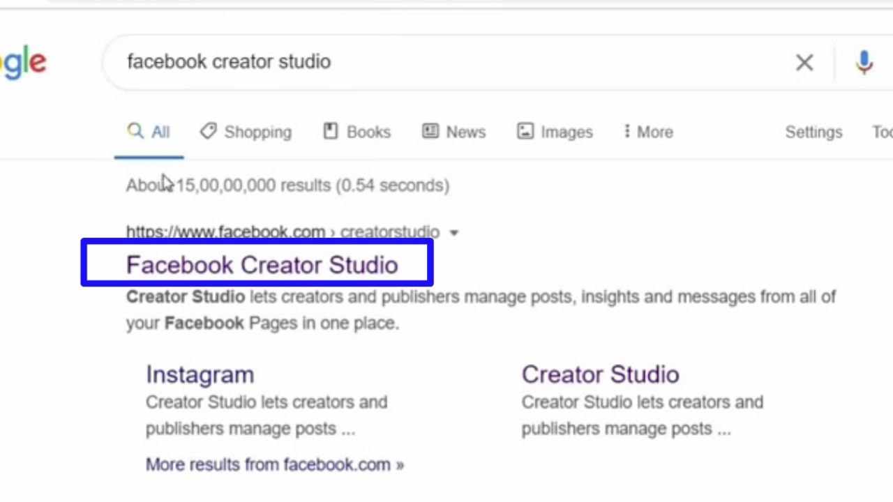 facebook creator studio